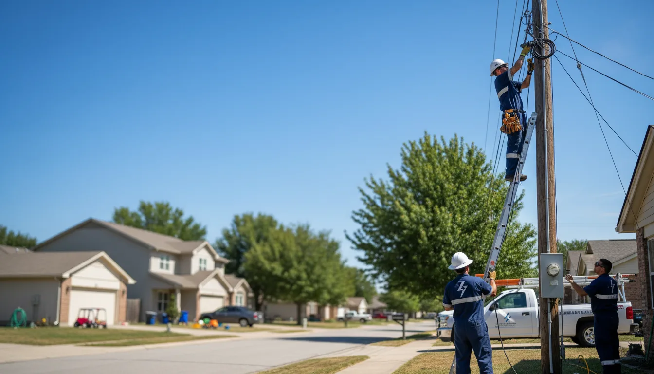 Residential electrician providing installation services in La Marque, TX